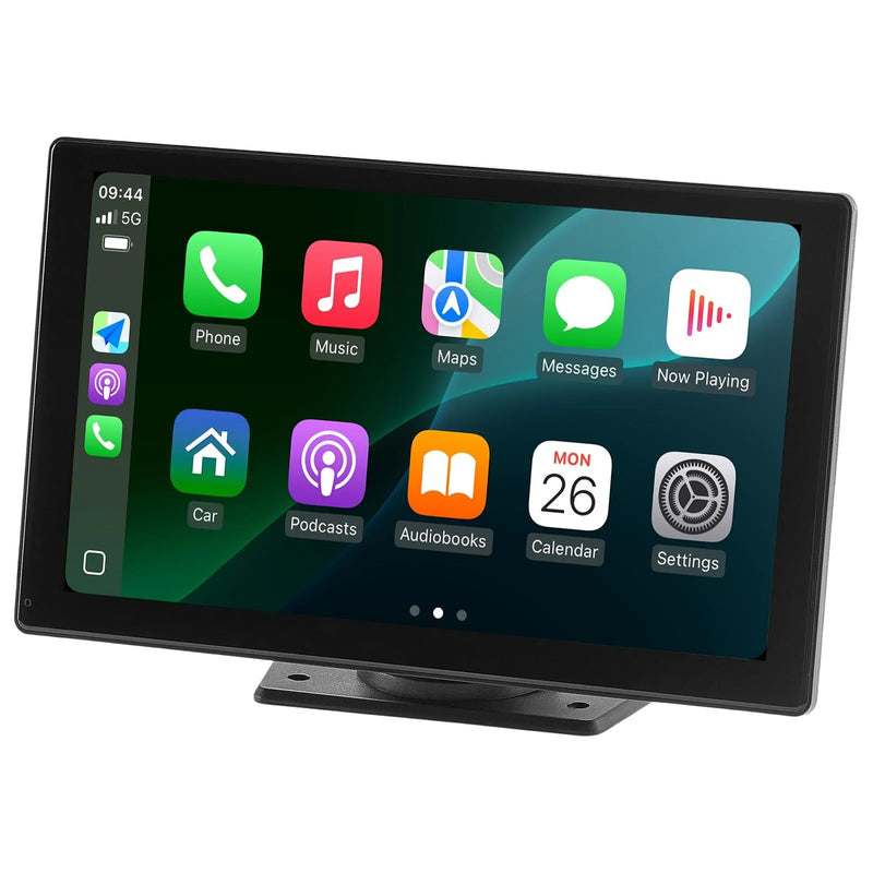 Auto multimediju sistēma ar 22,86 cm skārienekrānu, Apple CarPlay, Android Auto un atpakaļskata kameru