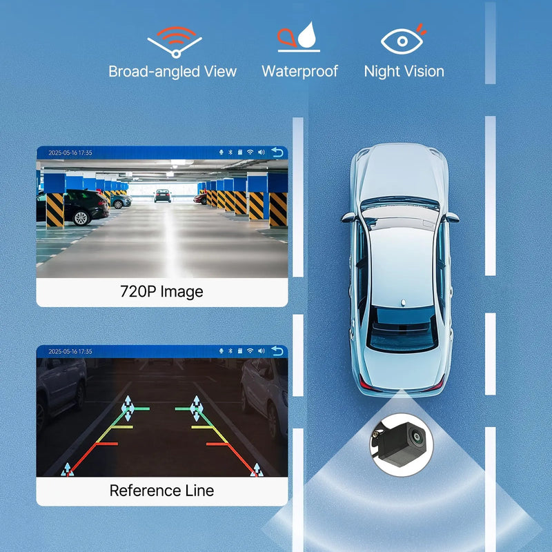 Auto multimediju sistēma ar 22,86 cm skārienekrānu, Apple CarPlay, Android Auto un atpakaļskata kameru