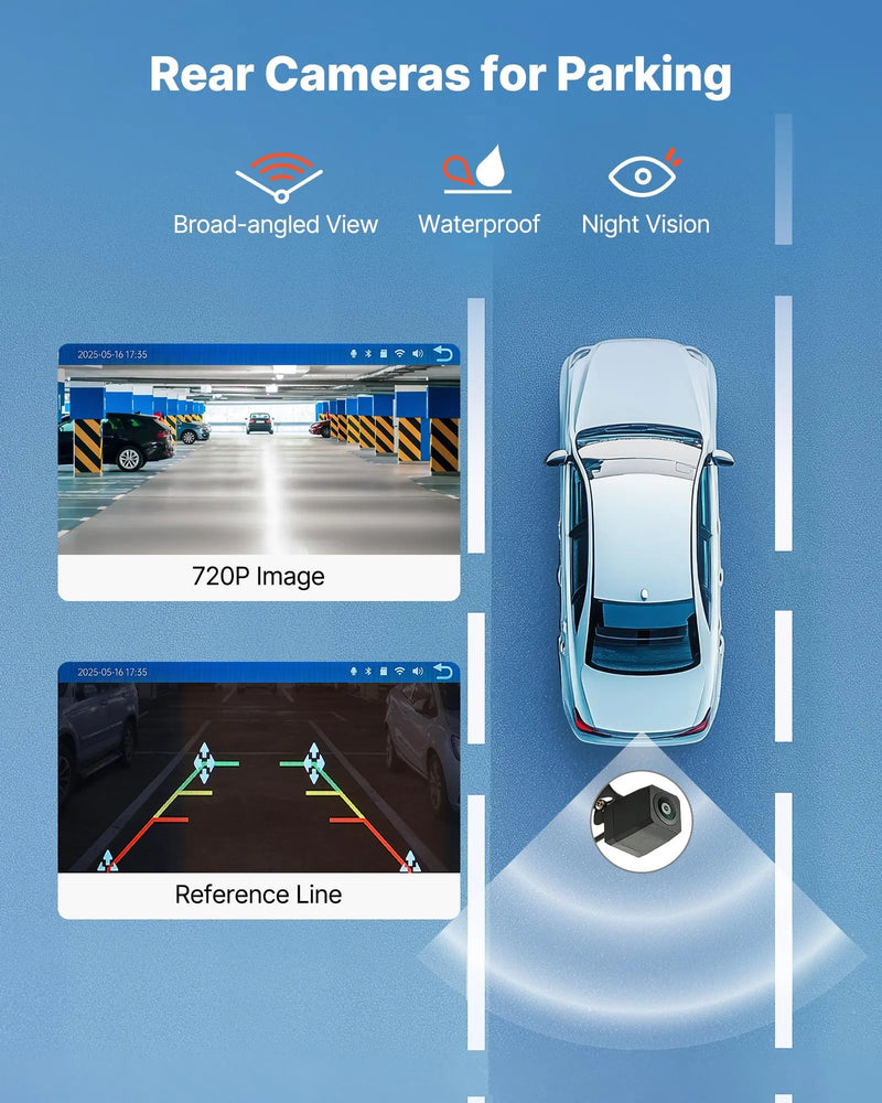 Auto multimediju sistēma ar 22,86 cm skārienekrānu, Apple CarPlay, Android Auto un atpakaļskata kameru
