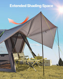 VEVOR SUV telts kempingam ar nojumi, ūdensizturīga, 5-8 personām