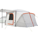 VEVOR SUV kempinga telts 5–9 personām, 3,96 x 3,05 m, 3 sezonu bagāžnieka telts ar ventilācijas logiem, PU2000 mm ūdensizturība, piemērota pārgājieniem un ceļojumiem