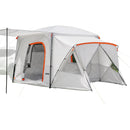 VEVOR SUV kempinga telts 5–9 personām, 3,96 x 3,05 m, 3 sezonu bagāžnieka telts ar ventilācijas logiem, PU2000 mm ūdensizturība, piemērota pārgājieniem un ceļojumiem