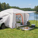 VEVOR SUV kempinga telts 5–9 personām, 3,96 x 3,05 m, 3 sezonu bagāžnieka telts ar ventilācijas logiem, PU2000 mm ūdensizturība, piemērota pārgājieniem un ceļojumiem