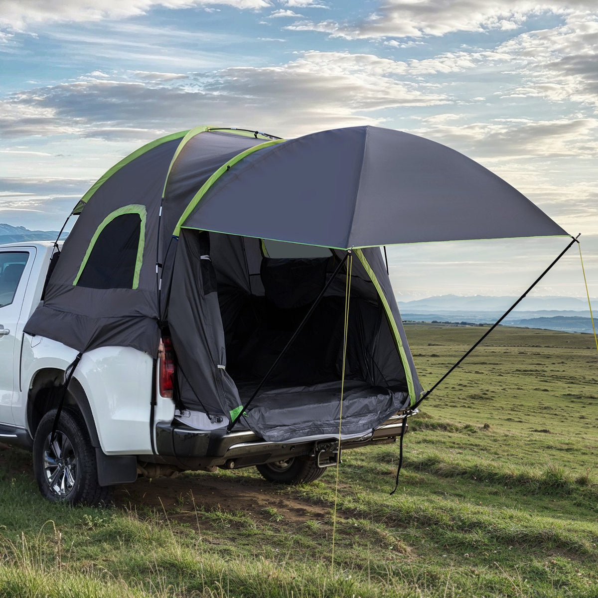 VEVOR Kravas Automobiļa Telts 152-158 cm, Ūdensnecaurlaidīga (PU2000) Pikapa Gultas Kempinga Telts, Piemērota 2-3 Personām