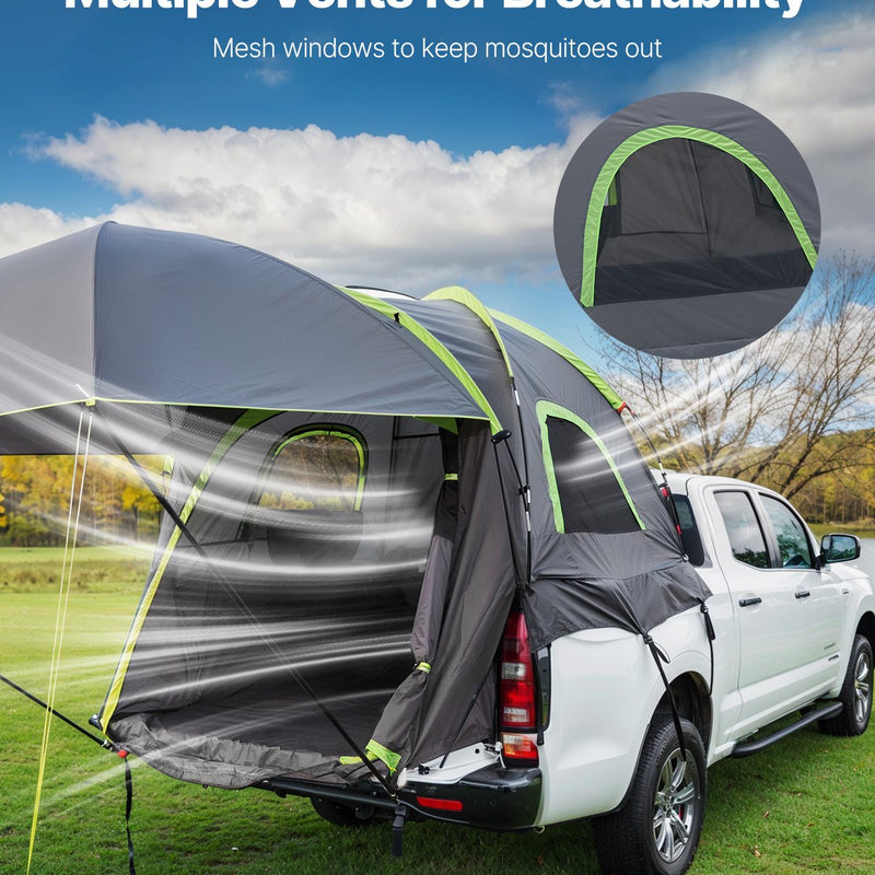 VEVOR pikapa telts 1,68-1,83 m, ūdensizturīga, PU2000, 2-3 personām