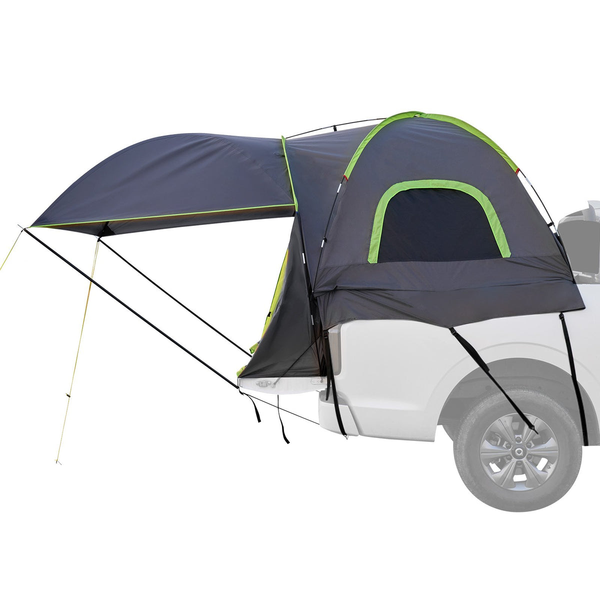 VEVOR Kravas Automobiļa Telts 244-250 cm, Ūdensnecaurlaidīga (PU2000) Pikapa Gultas Kempinga Telts, Piemērota 2-3 Personām