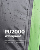 VEVOR Kravas Automobiļa Telts 244-250 cm, Ūdensnecaurlaidīga (PU2000) Pikapa Gultas Kempinga Telts, Piemērota 2-3 Personām