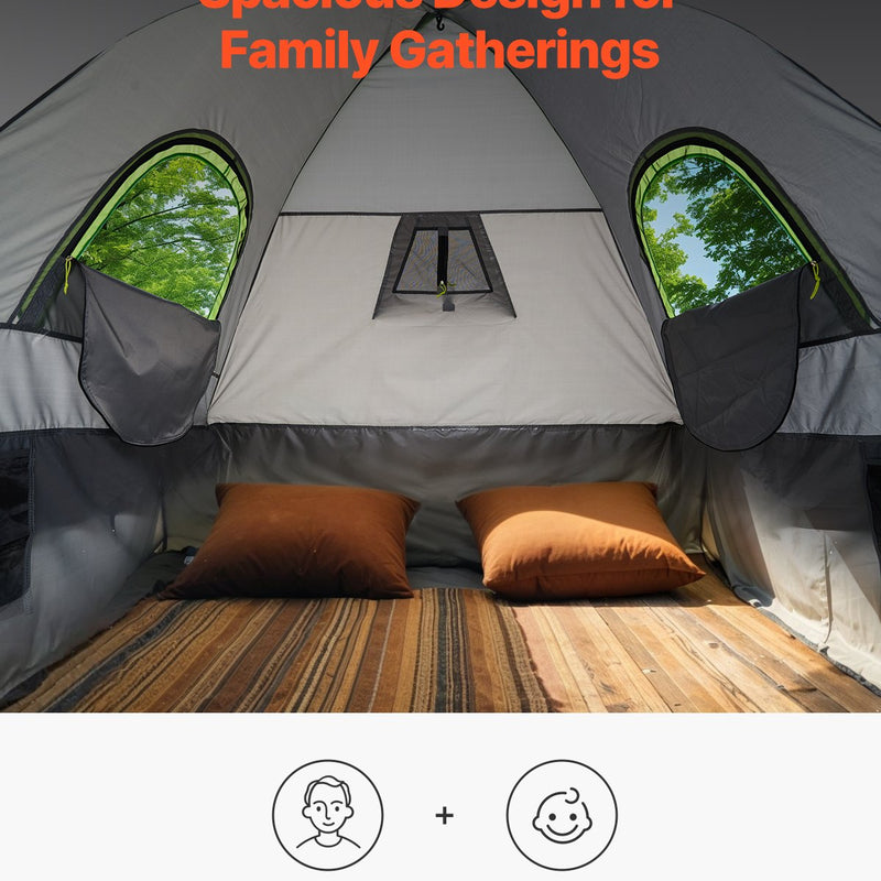 VEVOR Kravas Automobiļa Telts 168–183 cm, Ūdensnecaurlaidīga (PU2000) Pikapa Gultas Kempinga Telts, Piemērota 2–3 Personām