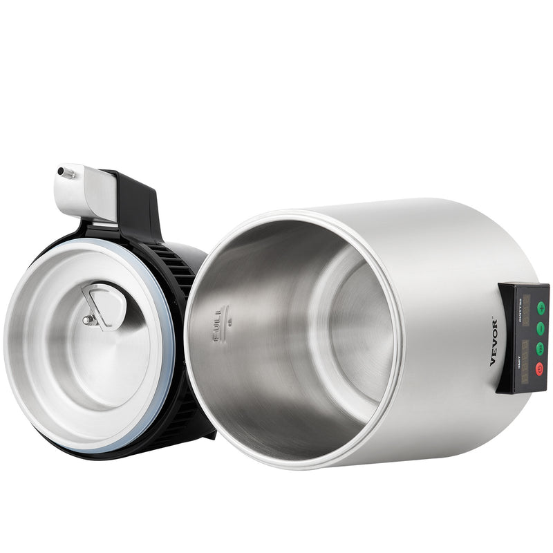 VEVOR 750 Вт 220 В 4 л Дестиляторы, 1 л/ч Destilēta Ūdens Ražotājs, Taimeris un Temperaturas Displejs, Sudraba