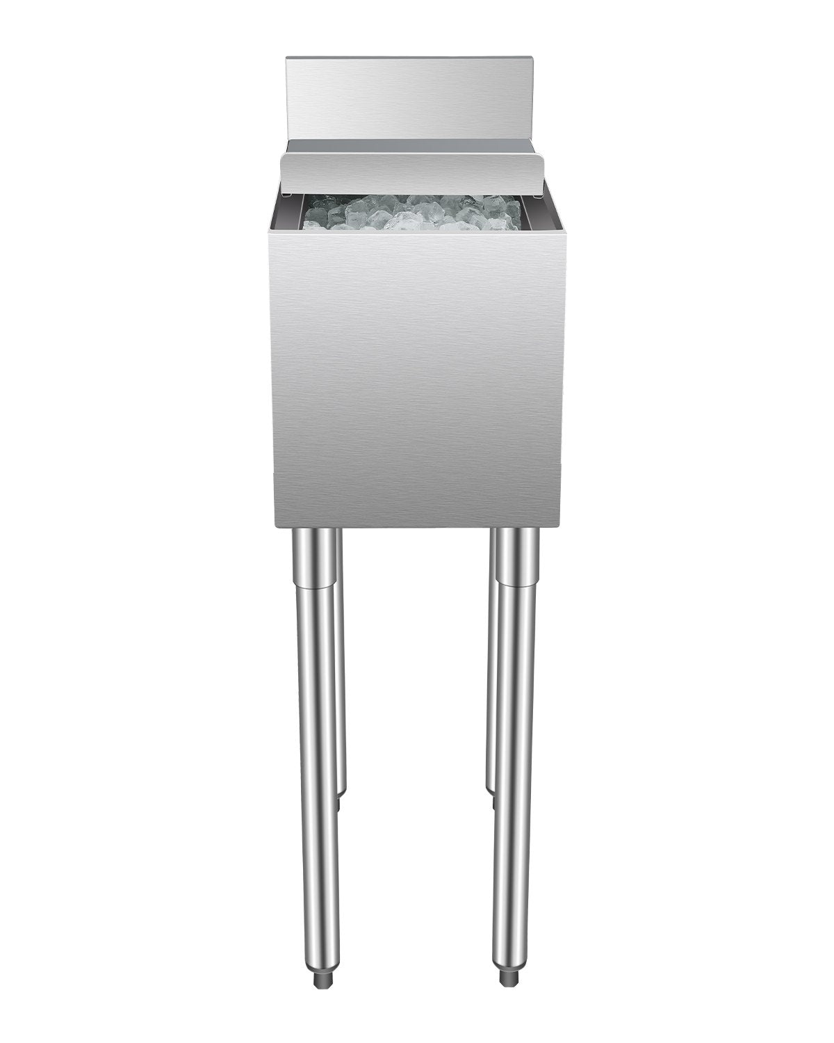 VEVOR Commercial Ice Bucket 28 l with Sliding Lid and Bottle Holders