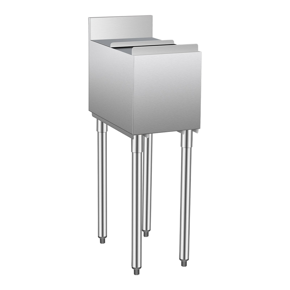 VEVOR Commercial Ice Bucket 28 l with Sliding Lid and Bottle Holders