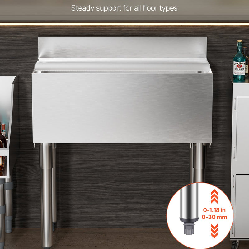 VEVOR Komercialaisledus trauks, 78,4 л, со сдвижной крышкой и узкими обложками