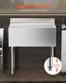 VEVOR Komercialaisledus trauks, 78,4 л, со сдвижной крышкой и узкими обложками