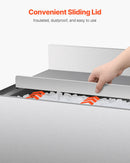 VEVOR Komercialaisledus trauks, 78,4 л, со сдвижной крышкой и узкими обложками