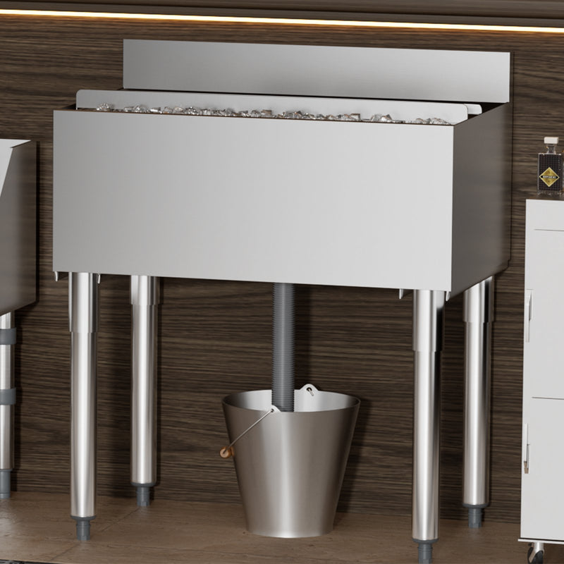 VEVOR Komercialaisledus trauks, 78,4 л, со сдвижной крышкой и узкими обложками