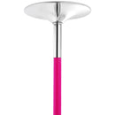 Profesionāls deju stienis – rotējošs un statisks komplekts, pārnēsājams un noņemams, 40 mm biezs izturīgs nerūsējošā tērauda stienis ar regulējamu augstumu, fitnesa stienis vingrojumiem mājās, klubā un sporta zālē, rozā krāsā