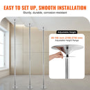 Profesionāls deju stienis - rotējošs un statisks, pārnēsājams un noņemams, 45 mm biezs izturīgs nerūsējošā tērauda stienis, augstuma regulēšanas iespēja, fitnesa stienis vingrojumiem mājās, klubā un sporta zālē, sudraba krāsā.