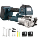 VEVOR elektriskais lentu stiprināšanas rīks DD19A - rokas strapping iekārta PP/PET lentēm 10-16 mm platumā, ar elektrisko metināšanu un regulējamu spriegojumu 400-3500 N, akumulatora darbināma