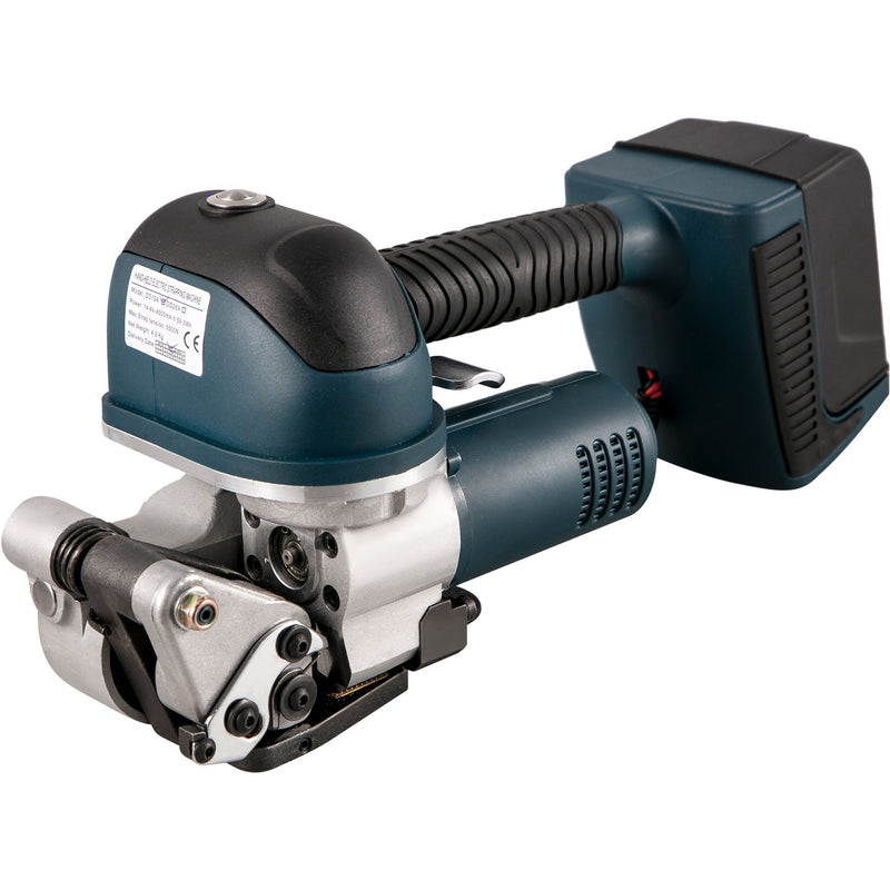 VEVOR elektriskais lentu stiprināšanas rīks DD19A - rokas strapping iekārta PP/PET lentēm 10-16 mm platumā, ar elektrisko metināšanu un regulējamu spriegojumu 400-3500 N, akumulatora darbināma