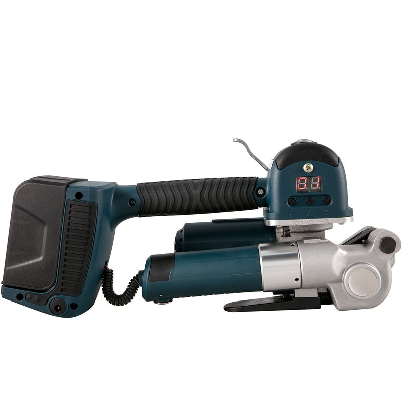 VEVOR elektriskais lentu stiprināšanas rīks DD19A - rokas strapping iekārta PP/PET lentēm 10-16 mm platumā, ar elektrisko metināšanu un regulējamu spriegojumu 400-3500 N, akumulatora darbināma