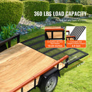 Pacēlāja palīgsistēma piekabes bortam, celtspēja 81,6 kg, piemērota 254–610 mm sānu bortiem un 1,22–1,83 m rampām