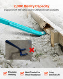 VEVOR Laužņstienis ar sviras mehānismu, nestspēja 907 kg, 1,3 m oglekļa tērauda rokturis, 1,4 m garš lauznis betonam un demontāžai, būvniecībai un industriālai lietošanai