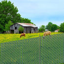 Metāla sieta žoga privātuma lameles ar vienu sienu, 122 cm augstam žogam, ar apakšējo fiksāciju