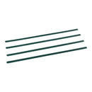 Metāla sieta žoga privātuma lameles ar vienu sienu, 152 cm augstam žogam, ar apakšējo fiksāciju