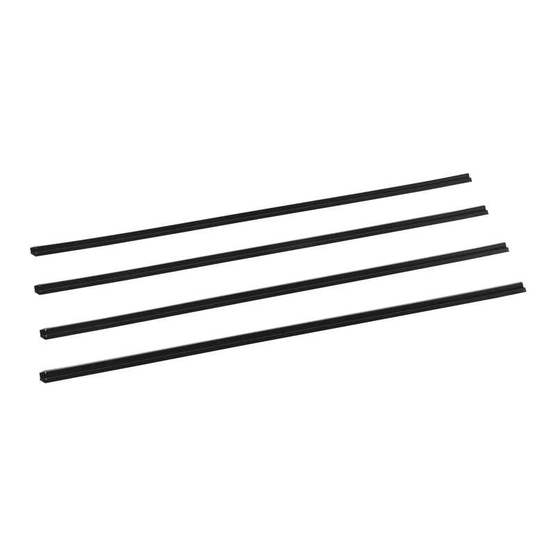 Metāla sieta žoga privātuma lameles ar vienu sienu, 183 cm augstam žogam, ar apakšējo fiksāciju