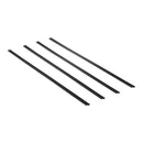 Metāla sieta žoga privātuma lameles ar vienu sienu, 183 cm augstam žogam, ar apakšējo fiksāciju