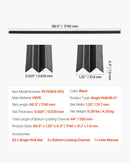 Metāla sieta žoga privātuma lameles ar vienu sienu, 183 cm augstam žogam, ar apakšējo fiksāciju