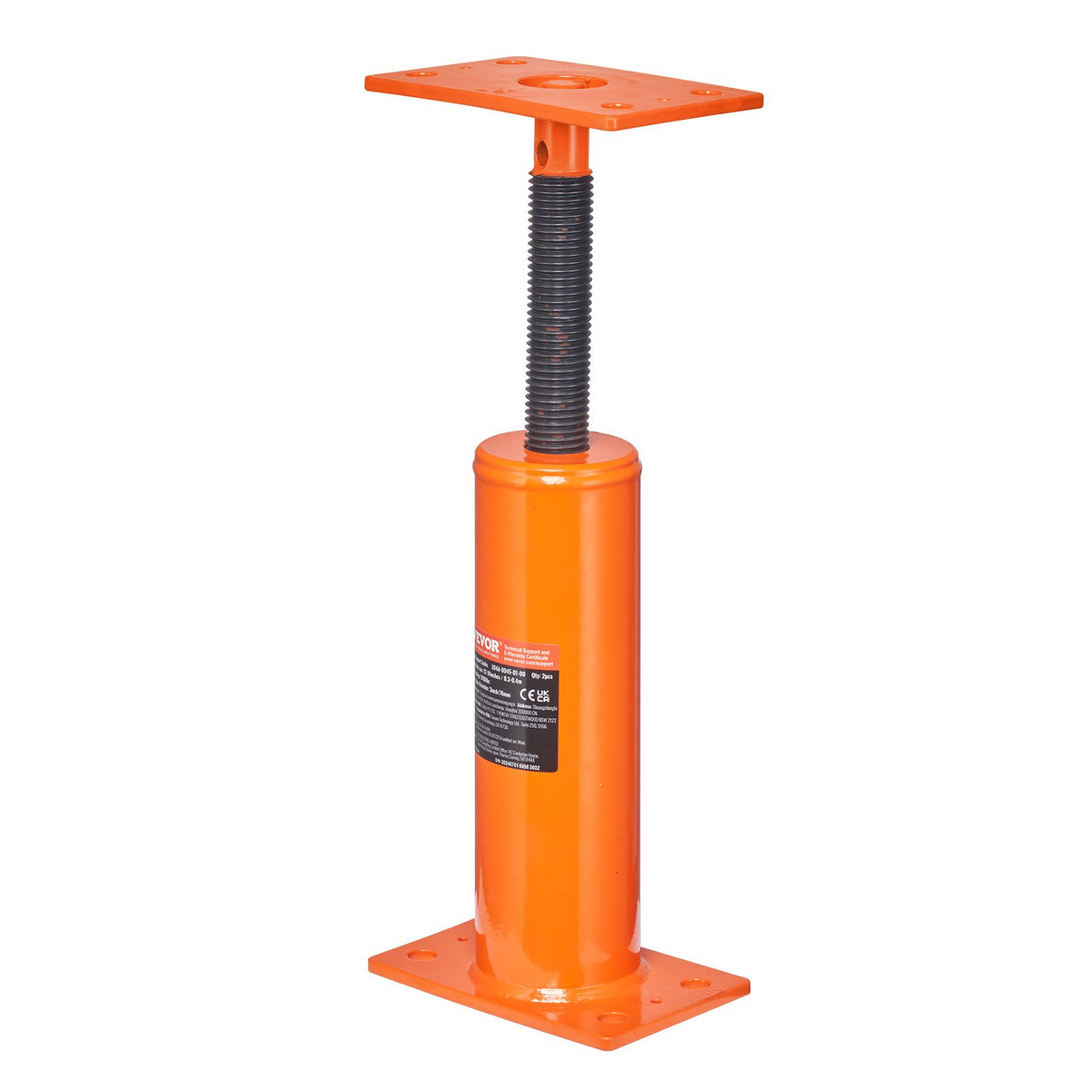 VEVOR Adjustable Floor Jack for Home Floor Levelling, Lifting Height 30.48–40.64 cm