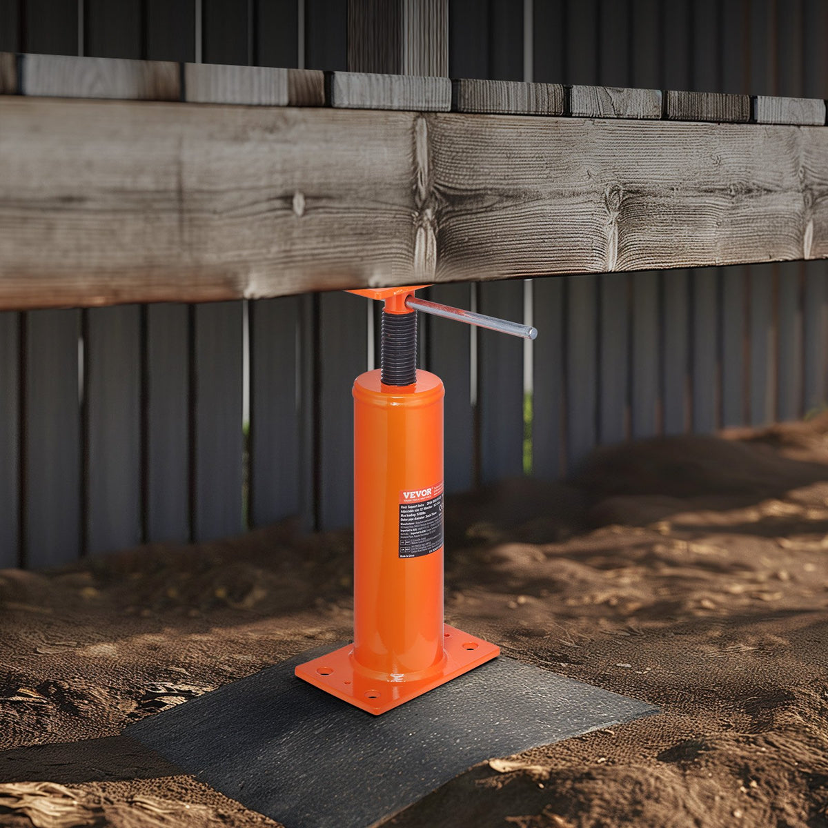 VEVOR Adjustable Floor Jack for Home Floor Levelling, Lifting Height 30.48–40.64 cm
