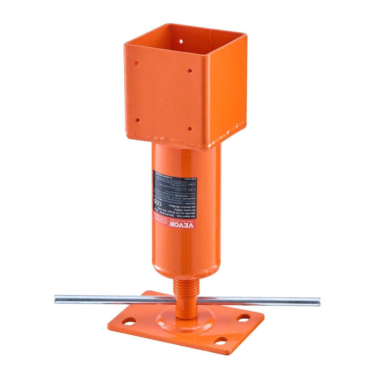 VEVOR Adjustable Floor Jack for Levelling Home Floors, Lifting Height 29.46–40.64 cm