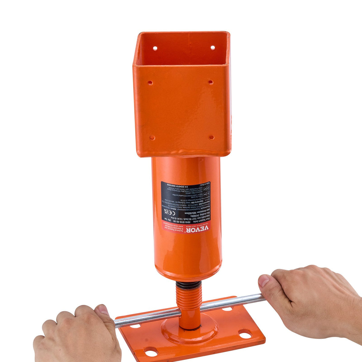 VEVOR Adjustable Floor Jack for Levelling Home Floors, Lifting Height 29.46–40.64 cm
