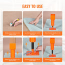 VEVOR Regulējams grīdas pacēlājs mājas grīdas izlīdzināšanai, pacelšanas augstums 29,46-40,64 cm