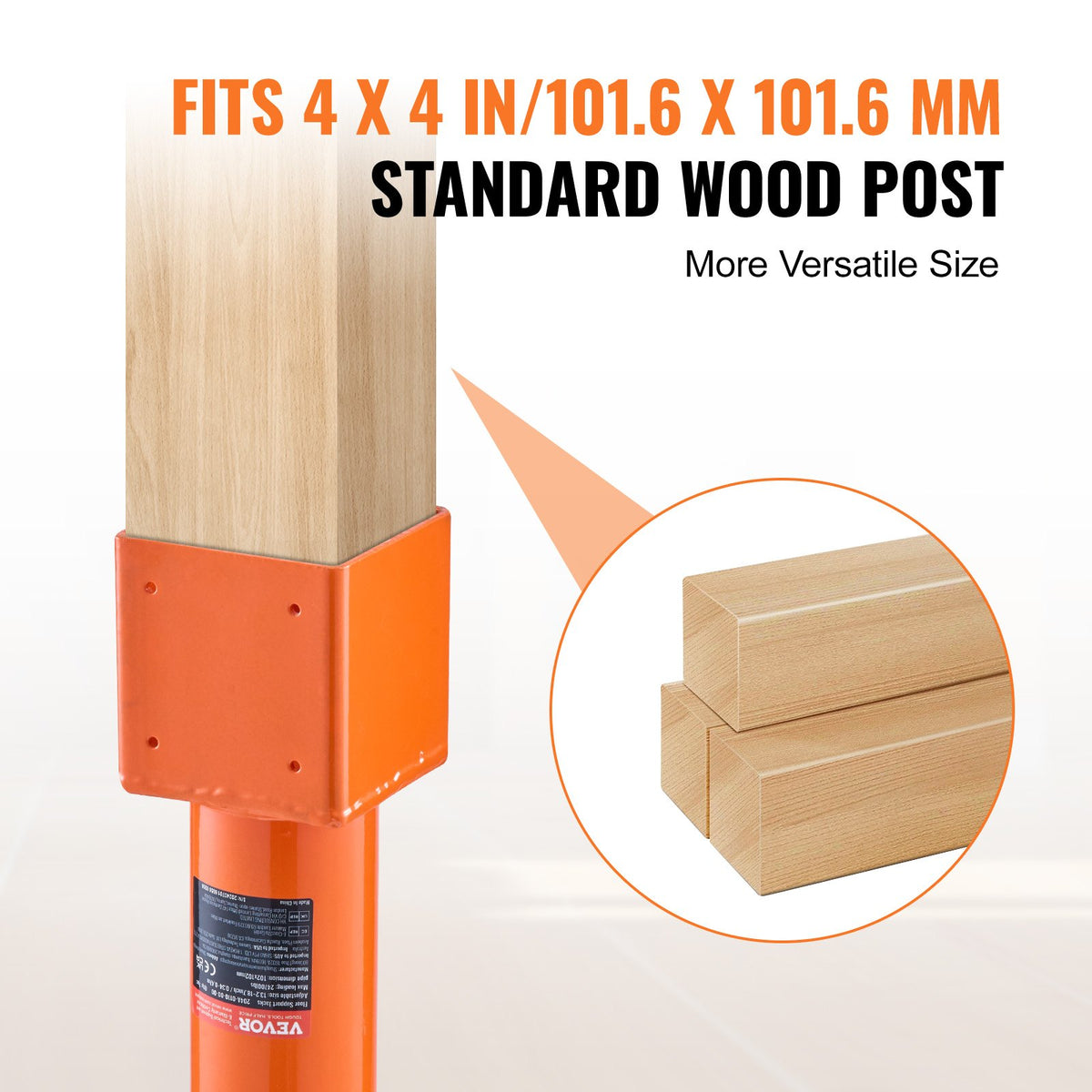 VEVOR Adjustable Floor Jack for Levelling Home Floors, Lifting Height 29.46–40.64 cm