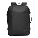 VEVOR 65 L vakuuma ceļojumu mugursoma ar paplašināmu vakuuma saspiešanas nodalījumu, TSA apstiprinātu slēdzeni, vairākiem kabatu un nodalījumu tipiem, ūdensizturīgu pārklājumu, piemērota kā rokas bagāža, melna