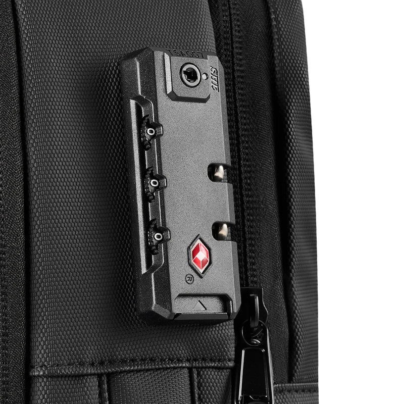 VEVOR 65 L vakuuma ceļojumu mugursoma ar paplašināmu vakuuma saspiešanas nodalījumu, TSA apstiprinātu slēdzeni, vairākiem kabatu un nodalījumu tipiem, ūdensizturīgu pārklājumu, piemērota kā rokas bagāža, melna