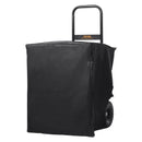 VEVOR malkas transportēšanas rati, 113,4 kg kravnesība, iekštelpu un āra malkas uzglabāšanas pārvietotājs ar PU riteņiem un ūdensizturīgu pārsegu, izturīga tērauda konstrukcija, malkas rati kamīnam un ugunskuram, melni