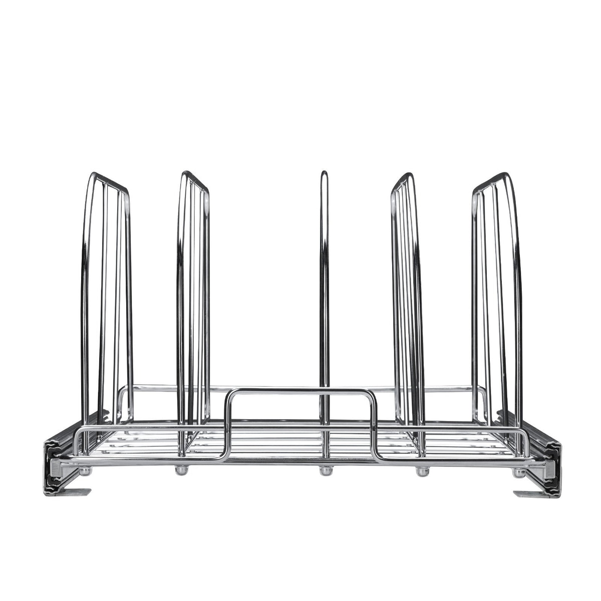 VEVOR Pull-Out Shelf for Pans and Baking Trays 32 cm with Adjustable Dividers, Steel