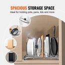 VEVOR izvelkams plaukts pannu un cepšanas plāksnēm, 32 cm, regulējami stieņu dalītāji, tērauda vāku turētājs