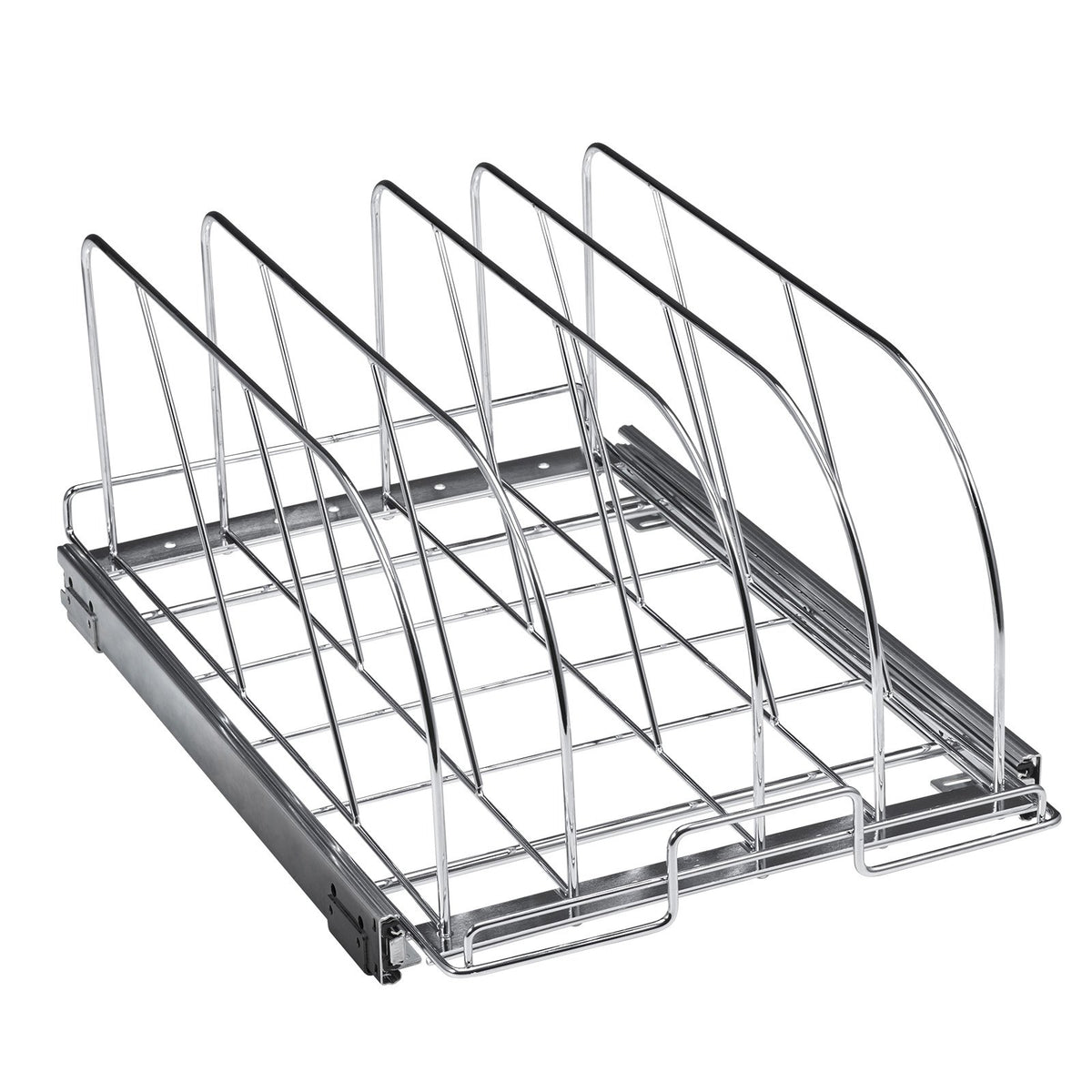 VEVOR Pull-Out Shelf for Pans and Baking Trays 32 cm with Adjustable Dividers, Steel