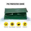 VEVOR malkas statīvs ar pārsegu un kamīna instrumentu komplektu, 1,83 m āra malkas turētājs, tērauda konstrukcija, kravnesība līdz 590 kg, melns statīvs malkas uzglabāšanai