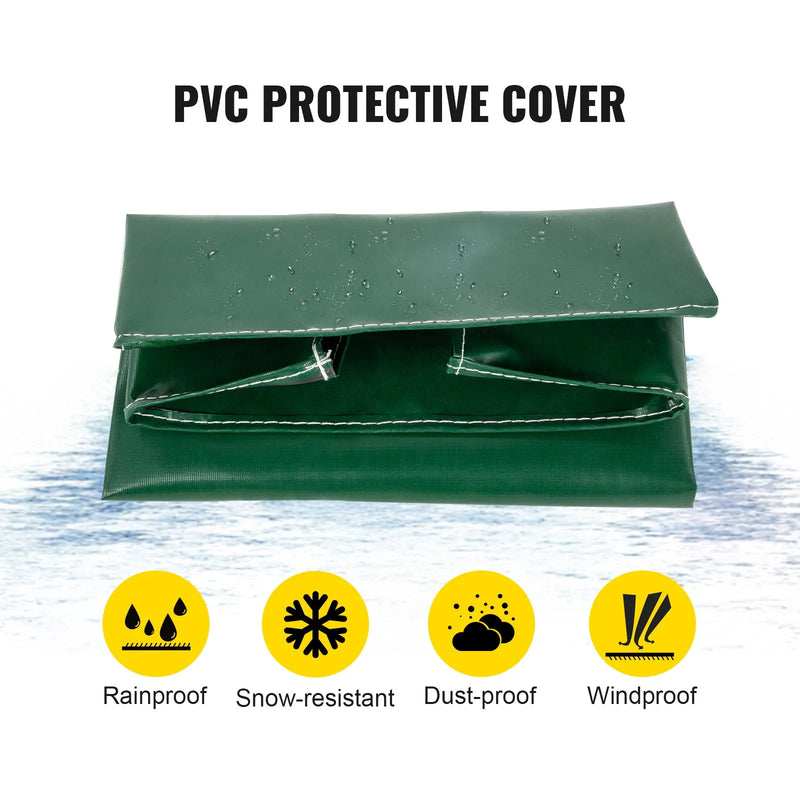 VEVOR malkas statīvs ar pārsegu un kamīna instrumentu komplektu, 2,44 m āra malkas turētājs, melna tērauda konstrukcija, kravnesība līdz 590 kg, malkas uzglabāšana