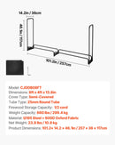 VEVOR āra malkas statīvs ar 600D Oxford ūdensizturīgu pārsegu, 2,4 m malkas turētājs, 1/2 korda ietilpība, izmēri 244 × 36 × 117 cm, pastiprināta tērauda konstrukcija kamīnam un terasei