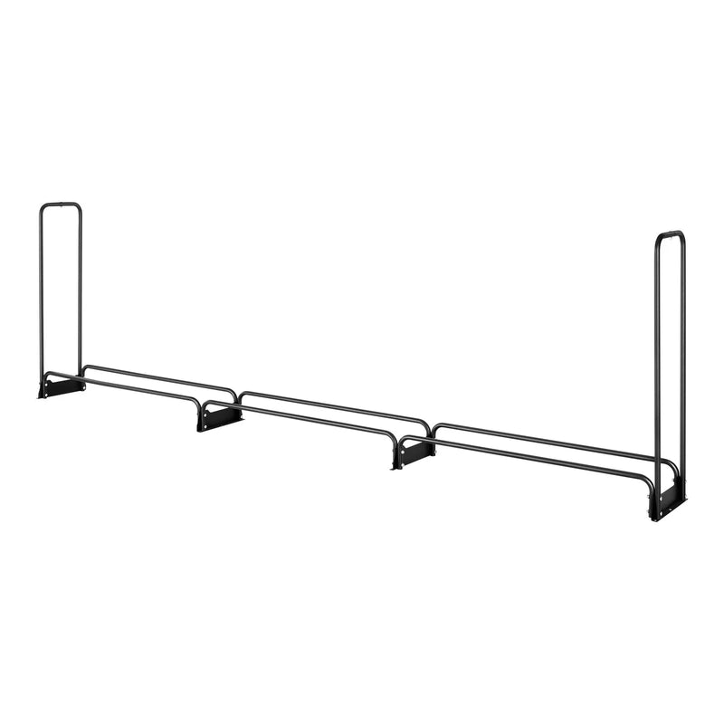 VEVOR āra malkas statīvs ar pārsegu, 3,9 m, izmēri 386 × 36 × 117 cm, pastiprināts malkas turētājs ar 600D Oxford ūdensizturīgu pārsegu, kamīnam un iekštelpu/āra malkas glabāšanai, 3/4 korda