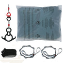 Gaisa jogas šūpulis un audums, 10,1 m, 100 g/m² neilons, ar stiprinājumu komplektu un uzstādīšanas ceļvedi, piemērots visiem sagatavotības līmeņiem, zaļš