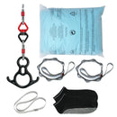 Gaisa jogas šūpulis un gaisa audums, 10,1 m, 100 g/m² neilons, ar pilnu stiprinājumu komplektu un uzstādīšanas ceļvedi, zils