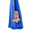 Sensorā šūpule bērniem, 2,8 m, terapijas šūpulis bērniem ar īpašām vajadzībām, iekštelpu un āra šūpulis bērniem un pieaugušajiem ar autismu, ADHD, Aspergera sindromu, sensoro integrāciju, zils